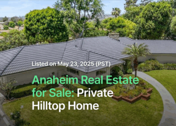 Anaheim Real Estate for Sale: Private Hilltop Home