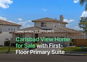 Carlsbad View Home for Sale with First-Floor Primary Suite