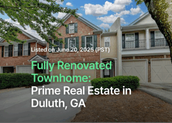 Fully Renovated Townhome: Prime Real Estate in Duluth, GA