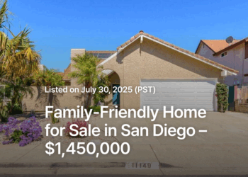 Family-Friendly Home for Sale in San Diego – $1,450,000