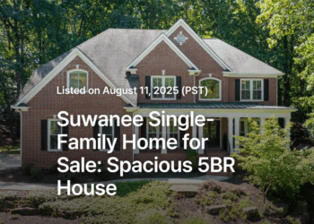 Suwanee Single-Family Home for Sale: Spacious 5BR House