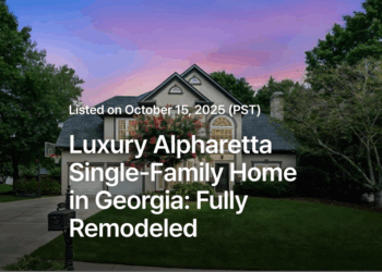 Luxury Alpharetta Single-Family Home in Georgia: Fully Remodeled