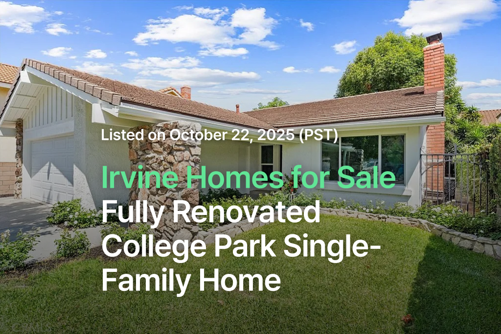 Irvine homes for sale