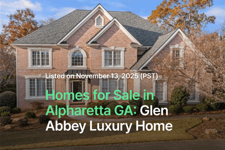 Homes for Sale in Alpharetta GA: Glen Abbey Luxury Home