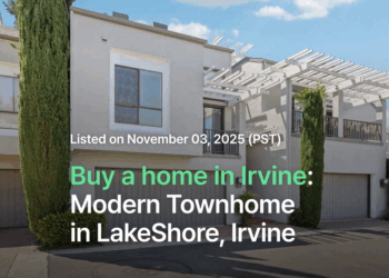 Buy a home in Irvine: Modern Townhome in LakeShore, Irvine
