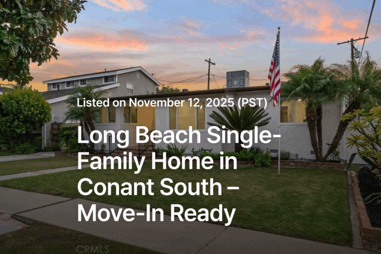 Long Beach Single-Family Home in Conant South – Move-In Ready
