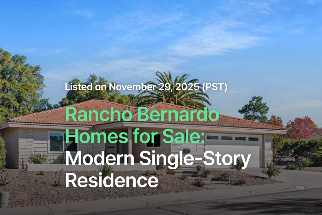 Rancho Bernardo homes for sale