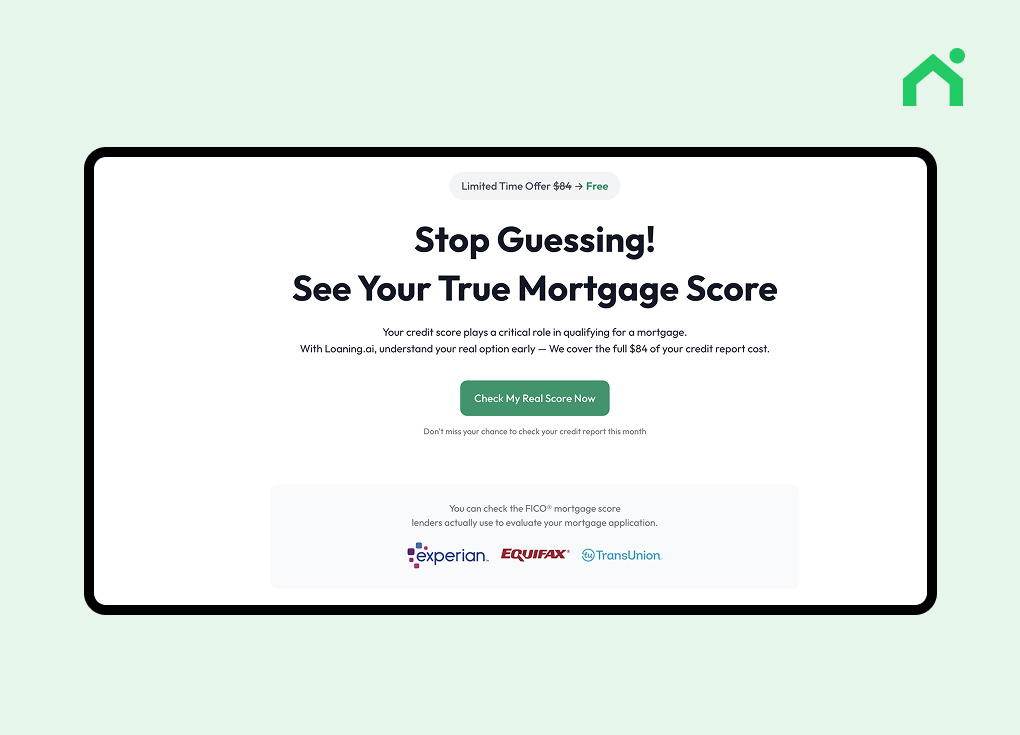 free mortgage credit report