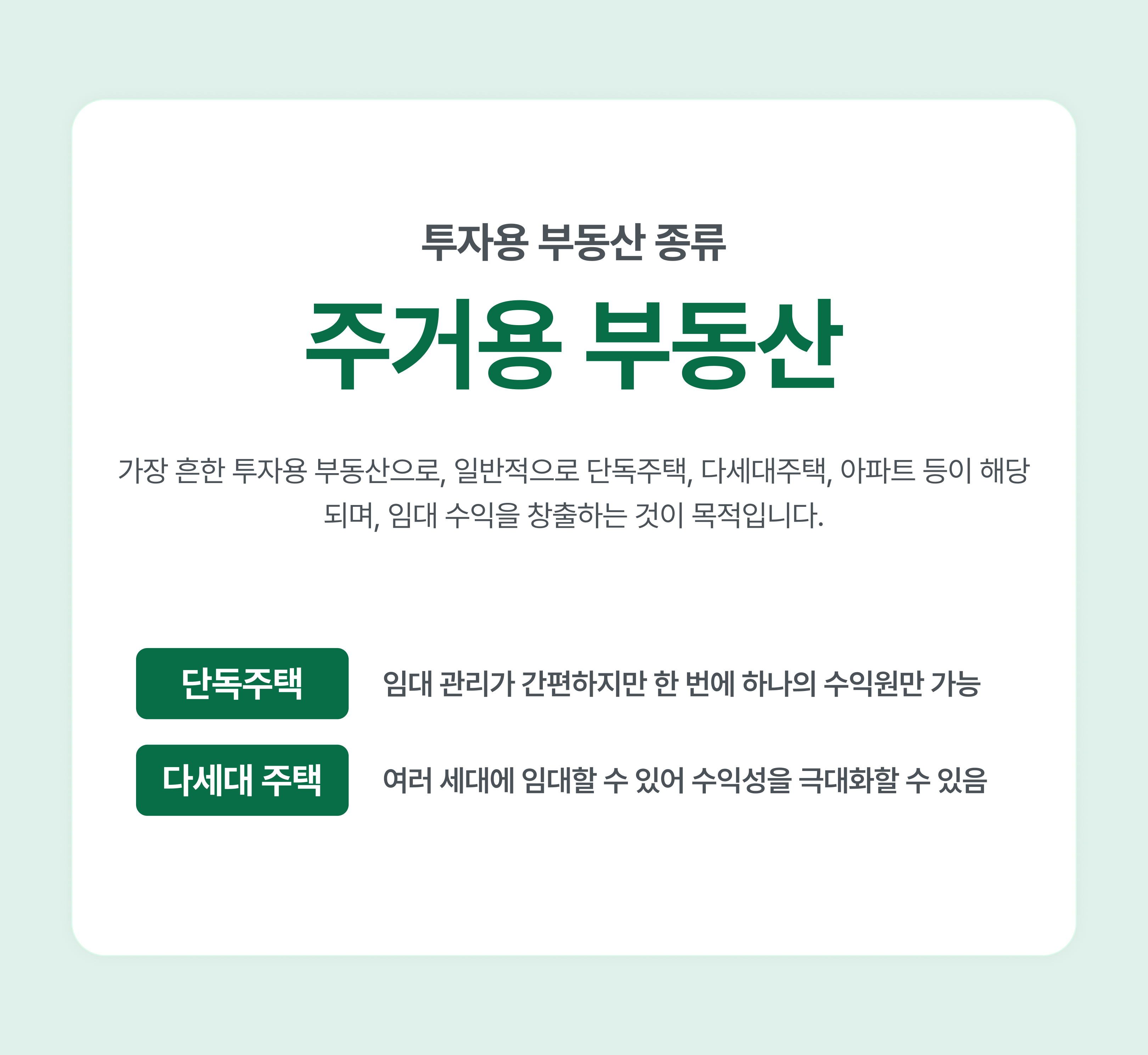 투자용 모기지