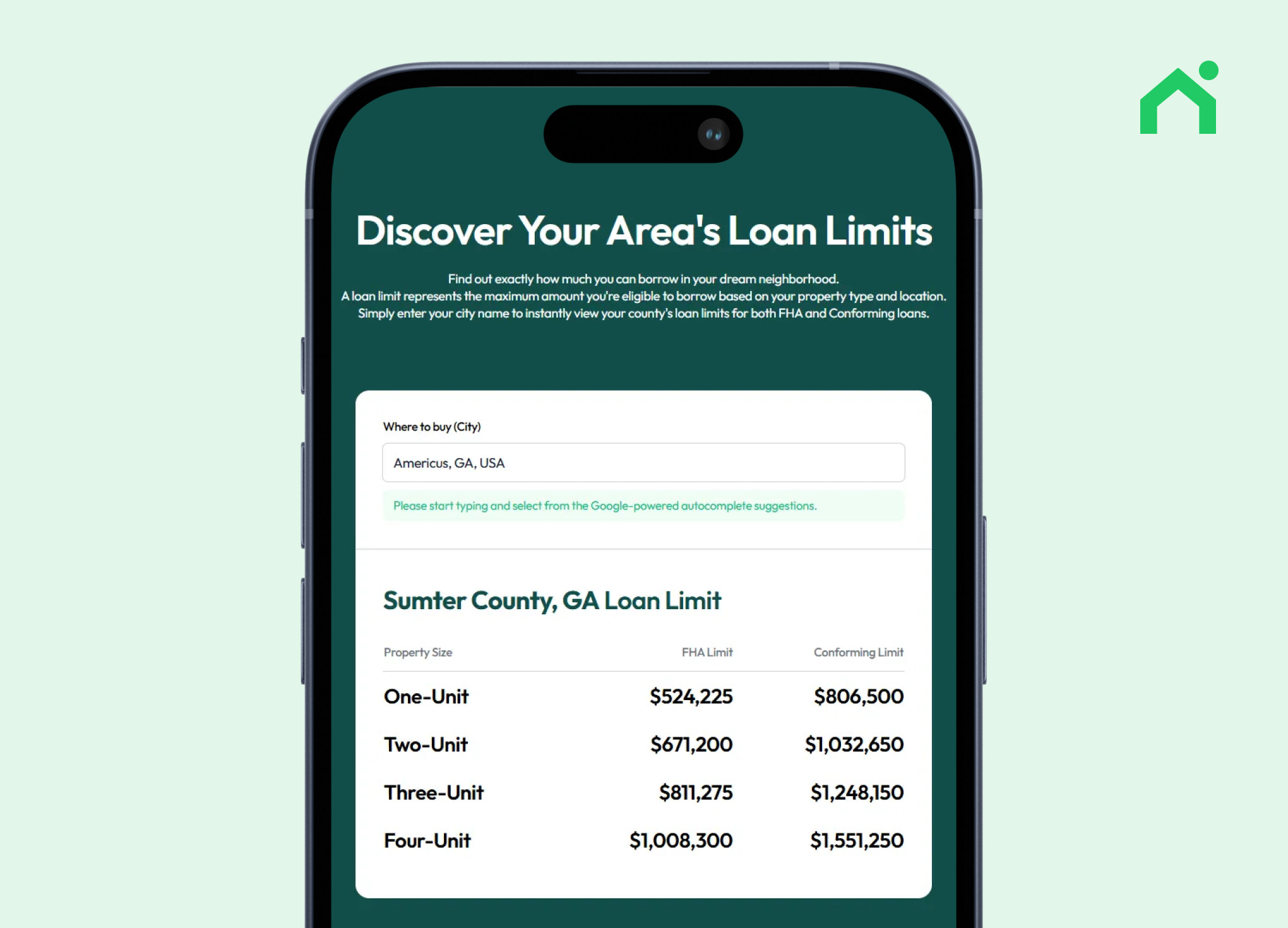 조지아 지역별 대출한도 알아보기