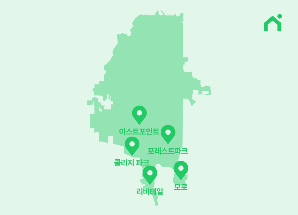 애틀랜타 생활권 지도