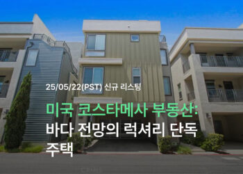 미국 코스타메사 부동산: 바다 전망의 럭셔리 단독주택