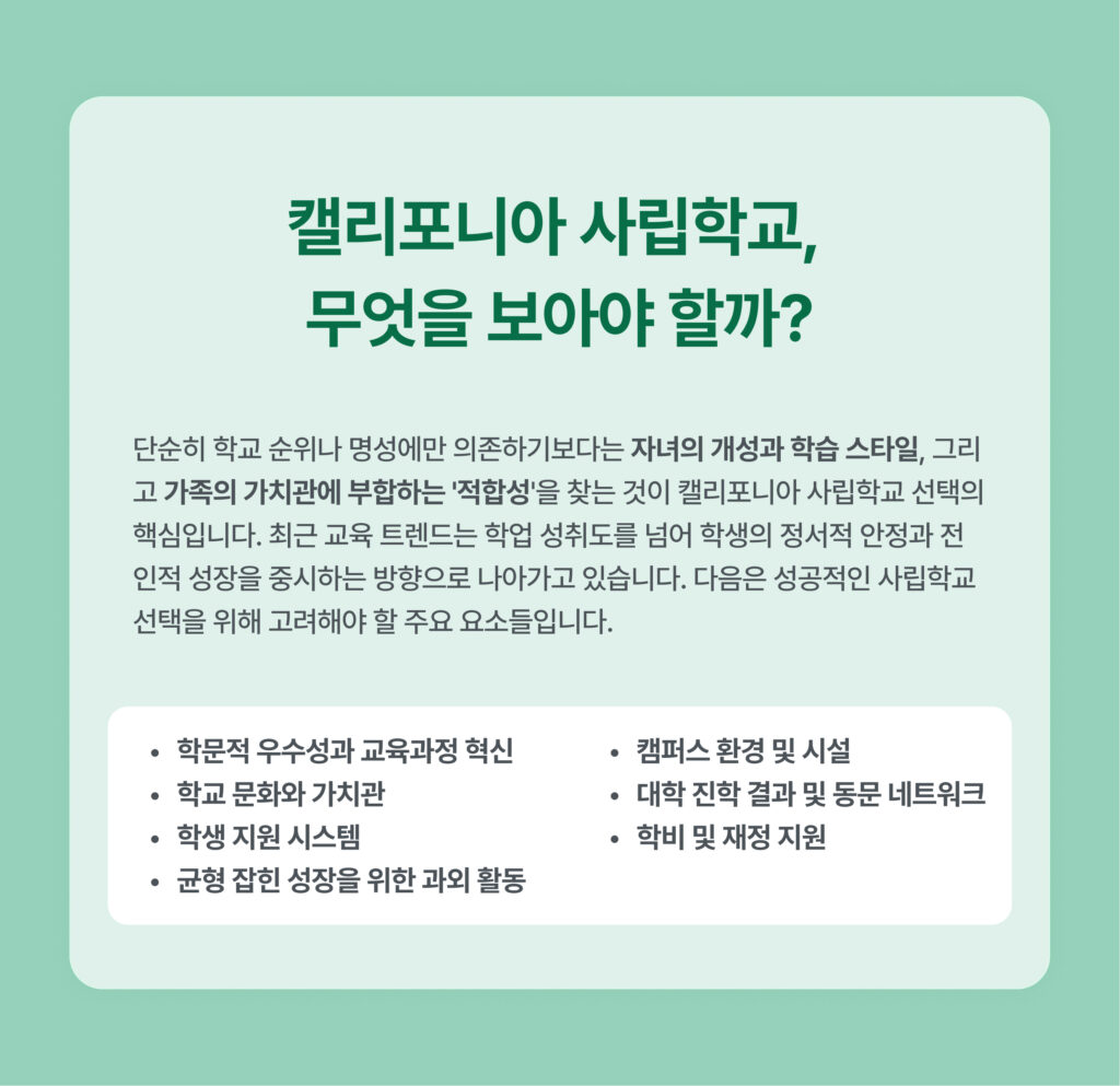캘리포니아 사립학교