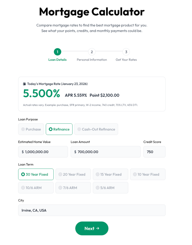 us-mortgage-calculator-tips