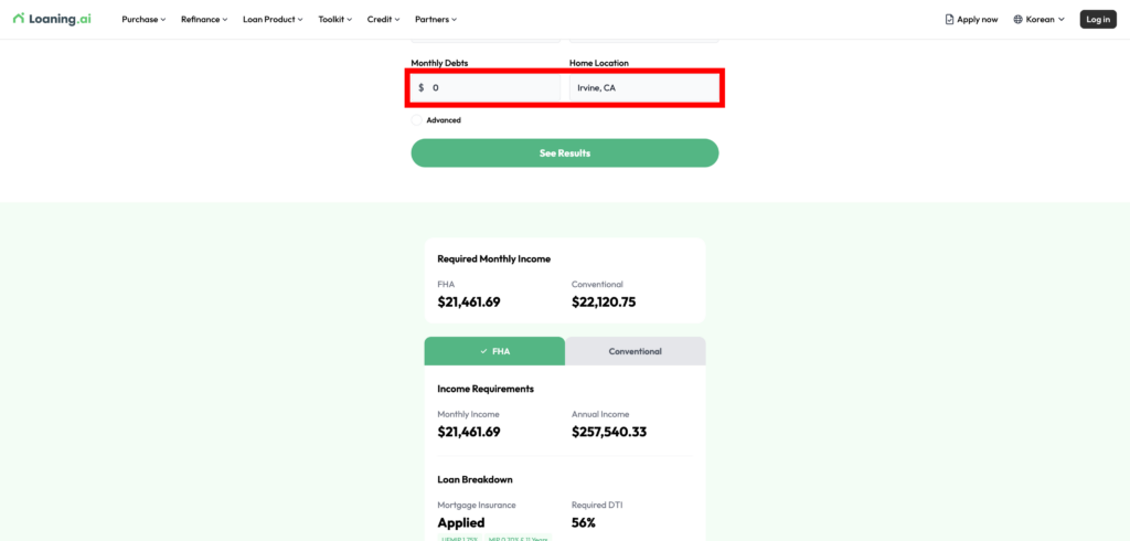 how much income to buy a house